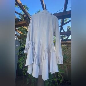 Stylish Fringe Long Coat